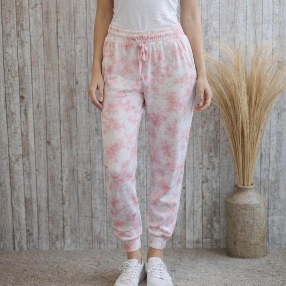 Women's Cotton On Body Pink Tie Dye Sweatpants - Size XS